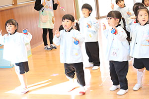 歌・カスタの予行が行われました　年中組