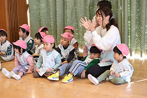 歌・カスタの予行が行われました　年中組