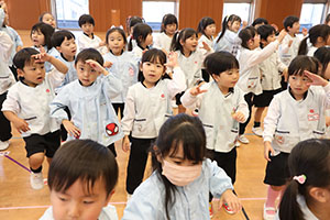 歌・カスタの予行が行われました　年中組
