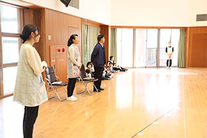 歌・カスタの予行が行われました　年長組