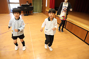 歌・カスタの予行が行われました　年長組