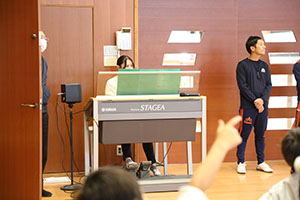 歌・カスタの予行が行われました　年長組