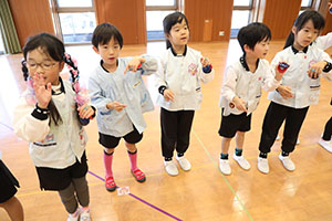 歌・カスタの予行が行われました　年長組