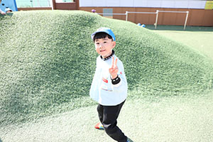 元気いっぱい園庭遊び！！　年長Aチーム