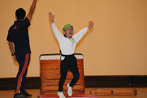 柿安シティーホールでリズム予行　年長Bチーム　(A・B）