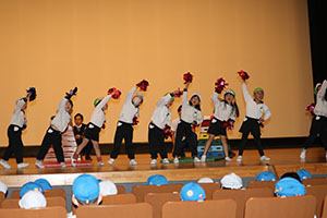 柿安シティーホールでリズム予行　年長Bチーム　(A・B）