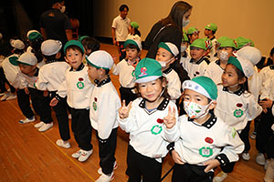 柿安シティーホールでリズム予行　年長Bチーム　(A・B）