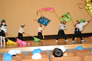 柿安シティーホールでリズム予行　年長Bチーム　(A・B）