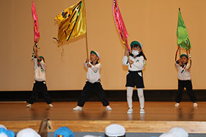 柿安シティーホールでリズム予行　年長Bチーム　(A・B）