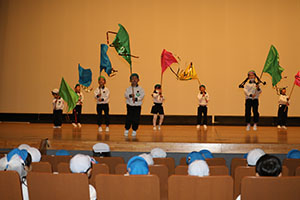 柿安シティーホールでリズム予行　年長Bチーム　(A・B）