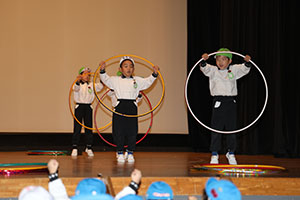 柿安シティーホールでリズム予行　年長Bチーム　(A・B）