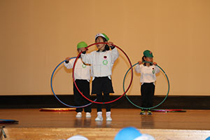 柿安シティーホールでリズム予行　年長Bチーム　(A・B）