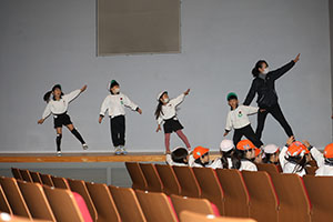 柿安シティーホールでリズム予行　年長Bチーム　(A・B）