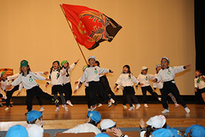 柿安シティーホールでリズム予行　年長Bチーム　(A・B）