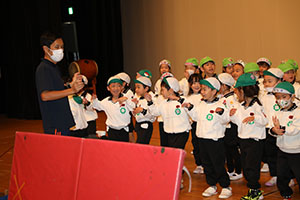 柿安シティーホールでリズム予行　年長Bチーム　(A・B）