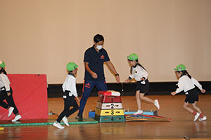 柿安シティーホールでリズム予行　年長Bチーム　(A・B）