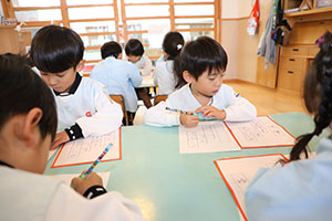 習字教室　年長組