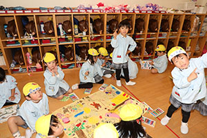 ライブペインティングごっこ　ひまわり