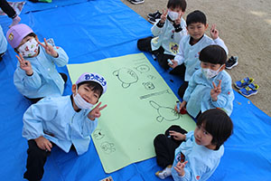 みんなでライブペインティングごっこ🎵　すみれ・A