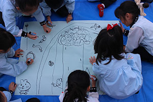 みんなでライブペインティングごっこ🎵　すみれ・A