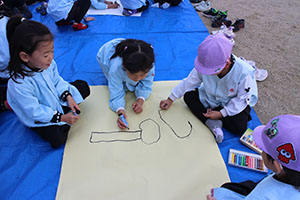 みんなでライブペインティングごっこ🎵　すみれ・A