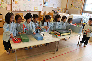 おもちつきごっこ　ぱんだ