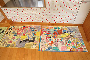 みんなの絵が完成しました　すみれ・A