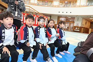 もちつき大会　年中組　NO.1