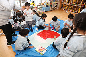 ペインティングごっこの準備　B