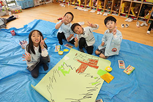 ペインティングごっこの準備　B