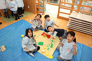 ペインティングごっこの準備　B