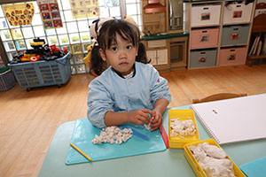 クリスマスツリーの制作　ぱんだ