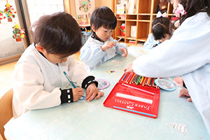 クリスマスの制作　ことり