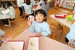 クリスマスの制作　ことり