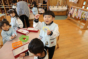 クリスマスの制作　ことり