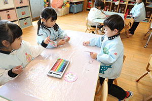 クリスマスの制作　ことり