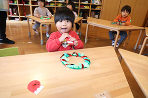 クリスマスの制作　あひる