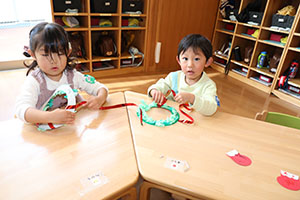 クリスマスの制作　あひる