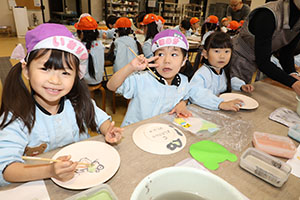 陶芸教室　楽しかったね　年長Ｃ・Ｄ・Ｅ　NO．1