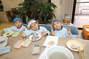 陶芸教室　楽しかったね　年長Ｃ・Ｄ・Ｅ　NO．1