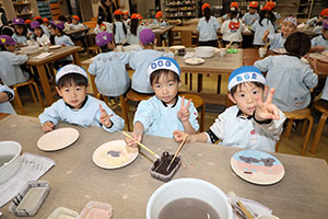 陶芸教室　楽しかったね　年長Ｃ・Ｄ・Ｅ　NO．1