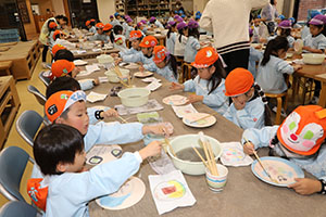 陶芸教室　楽しかったね　年長Ｃ・Ｄ・Ｅ　NO．1