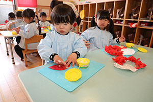 サンタさんの制作　りす