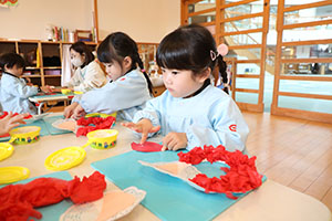 サンタさんの制作　りす