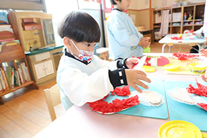 サンタさんの制作　りす