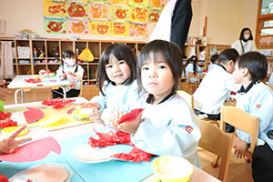 サンタさんの制作　りす