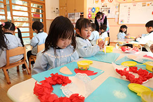 サンタさんの制作　りす