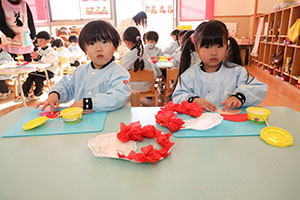 サンタさんの制作　りす