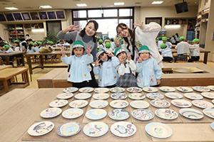 陶芸教室　楽しかったね　年長A・B　NO．2