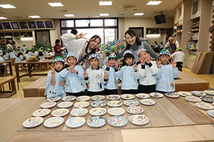 陶芸教室　楽しかったね　年長A・B　NO．2